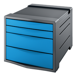 Buc de cajones 4 (2 grandes y 2 pequeños) Europost, azul Vivida