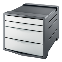 Buc de cajones 4 (2 grandes y 2 pequeños) Europost, blanco Vivida