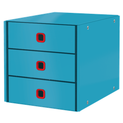 Bucs de 3 cajones Click & Store Cosy (290x283x360mm), azul