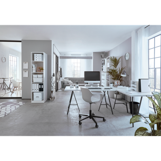 Bucs de cajones WOW Desk Cube 5 cajones (1 grande y 4 pequeños), blanco/gris