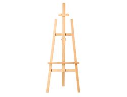 Caballete de pie pintor liderpapel madera de pino barnizado 58,5x175x75 cm certificado fsc