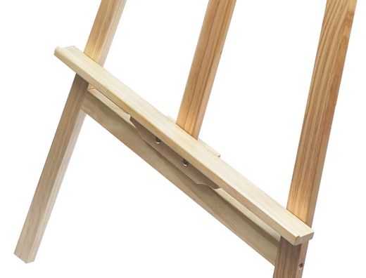 Caballete de pie pintor liderpapel madera de pino barnizado 58,5x175x75 cm certificado fsc