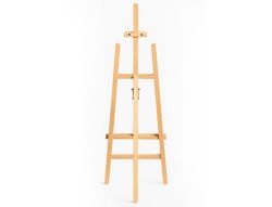 Caballete de pie pintor liderpapel madera de pino barnizado 58,5x175x75 cm certificado fsc