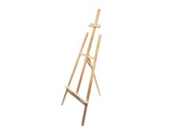 Caballete de pie pintor liderpapel madera de pino barnizado 60x150x60 cm certificado fsc