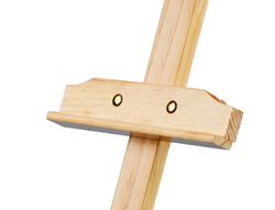 Caballete de pie pintor liderpapel madera de pino barnizado 60x150x60 cm certificado fsc