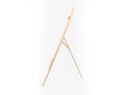 Caballete de pie pintor liderpapel madera de pino barnizado 60x150x60 cm certificado fsc
