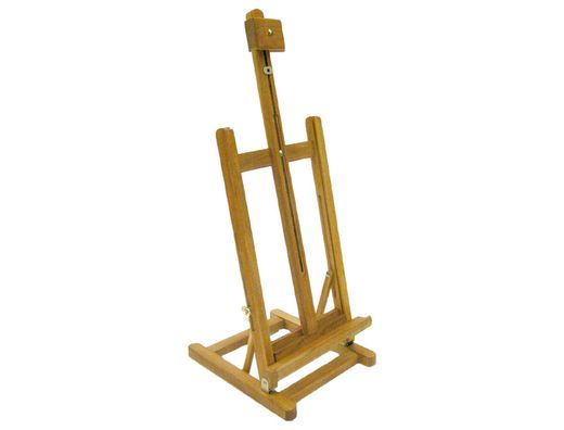 Caballete Pintor Artist Estudio Sobremesa de Madera 28X32X74 Cm