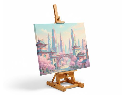 Caballete pintor de sobremesa liderpapel madera de pino barnizado 34x16x13 cm certificado fsc