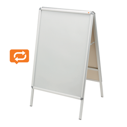 Caballete publicitario con marco a presión A-Board Premium Plus 700x1000 mm