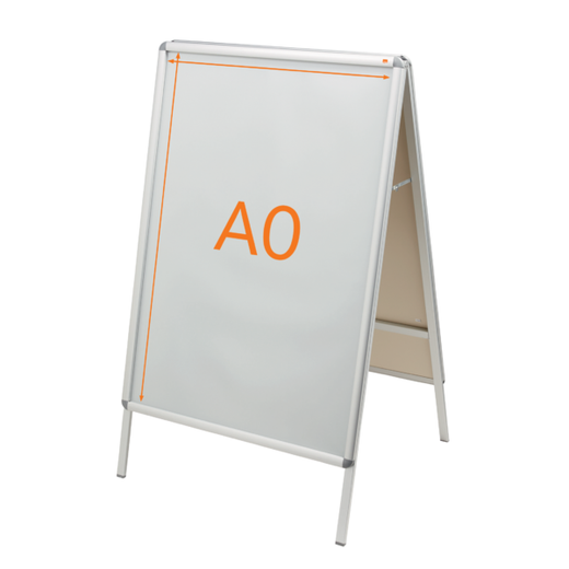Caballete publicitario con marco a presión A-Board Premium Plus A0