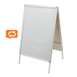 Caballete publicitario con marco a presión A-Board Premium Plus A0