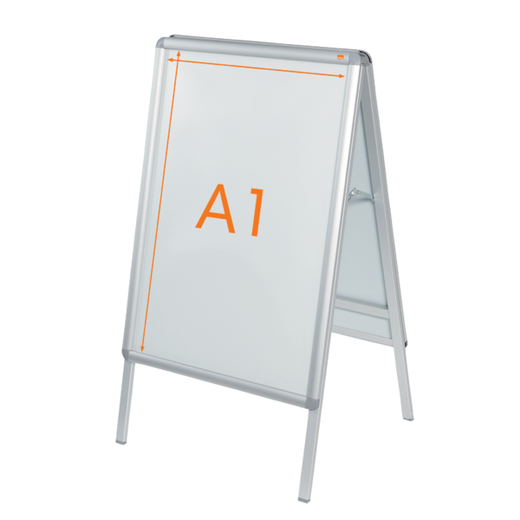 Caballete publicitario con marco a presión A-Board Premium Plus A1