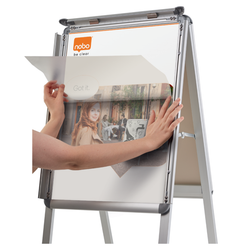 Caballete publicitario con marco a presión A-Board Premium Plus A1