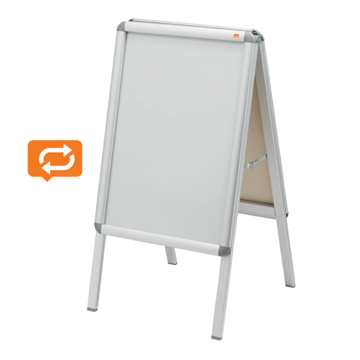 Caballete publicitario con marco a presión A-Board Premium Plus A2