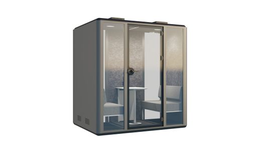 Cabina Box de 4 Plazas - Diseño Moderno en Metal Antracita