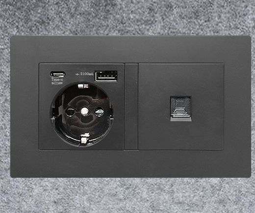 Cabina Box Individual con Mesa Alta - Exterior Metálico Antracita, Sensor de Presencia, Iluminación LED, Carga USB y Ventilación Eficiente