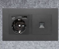 Cabina Box Individual con Mesa Alta - Exterior Metálico Blanco, Sensor de Presencia, Iluminación, Carga USB y Ventilación