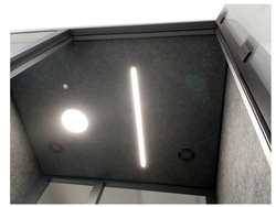 Cabina Box Mejorada con 2 Plazas o 1 Plaza Workstation, Exterior Metálico Antracita