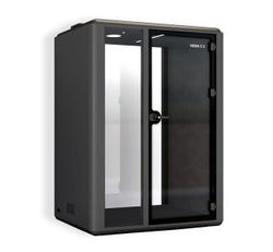 Cabina Box Mejorada con 2 Plazas o 1 Plaza Workstation, Exterior Metálico Antracita