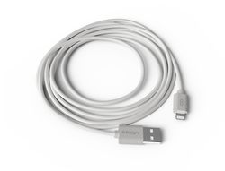 Cable groovy usb 2.0 a apple lightning longitud de cable 2 metros color blanco
