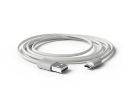 Cable groovy usb-a a micro usb longitud 1 mt color blanco