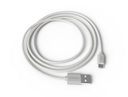 Cable groovy usb-a a micro usb longitud 1 mt color blanco