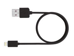 Cable usb 2.0 a apple lightning mediarange usb 2.0 longitud de cable 1 mt negro