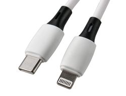 Cable usb-c a apple lightning q-connect pvc longitud 2m blanco