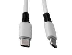 Cable usb-c a usb-c q-connect pvc longitud 1m blanco
