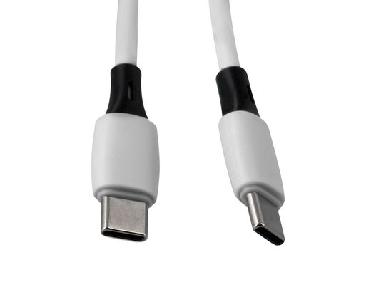 Cable usb-c a usb-c q-connect pvc longitud 2m blanco