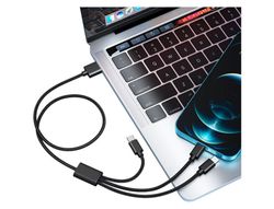 Cable veger usb-a/usb-c 2.0 1,5m negro 3 en 1