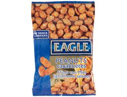 Cacahuetes fritos con miel eagle snacks ligeramente salados 75g