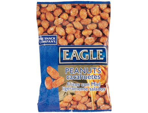 Cacahuetes fritos con miel eagle snacks ligeramente salados 75g