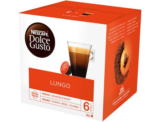 Cafe dolce gusto lungo caja monodosis de 16 unidades