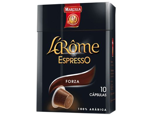 Cafe Marcilla L Arome Espresso Forza Fuerza 9 Caja de 10 Unidades Compatiblecon Nesspreso