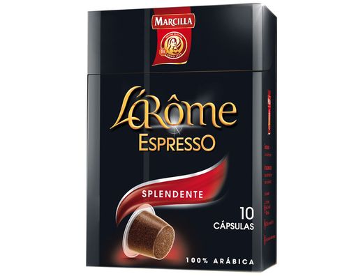 Cafe Marcilla L Arome Espresso Splendente Fuerza 7 Caja de 10 Unidades Compatiblecon Nesspreso