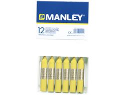 Caja 12 ceras amarillas Manley Nº4 MNC04475