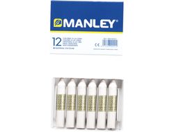 Caja 12 ceras blancas Manley Nº1 MNC04442