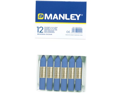 Caja 12 ceras nº18 azul ultra MNC04613