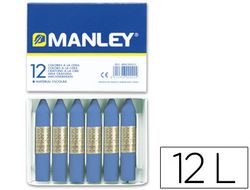 Caja 12 ceras nº18 azul ultra MNC04613