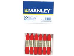 Caja 12 ceras nº9 rojo escarlata MNC04522