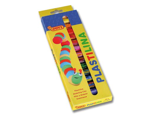 Caja 15 barras plastilina colores variados Jovi