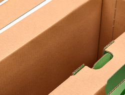 Caja archivador definitivo liderpapel carton reforzado con asa color verde cheque libro 393x120x279mm