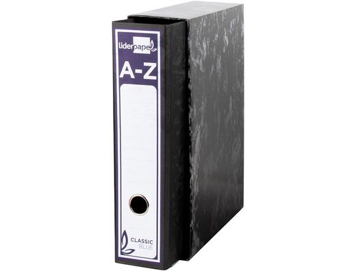 Caja Archivador Liderpapel Classic Blue Folio Negra