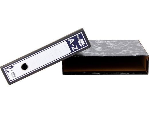 Caja Archivador Liderpapel Classic Blue Folio Negra