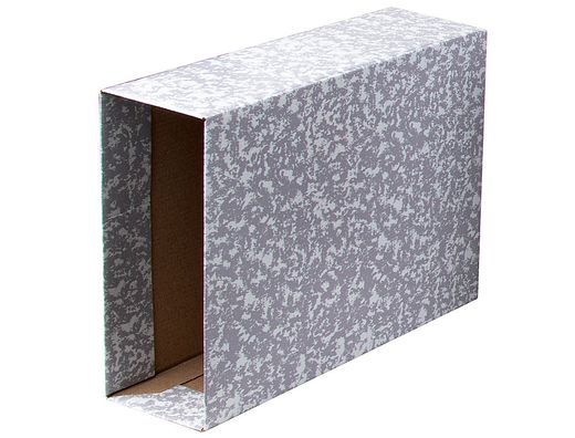 Caja Archivador Liderpapel Classic Red Cuarto Apaisado Gris