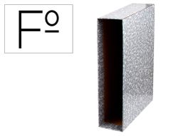 Caja Archivador Liderpapel Classic Red Folio Gris