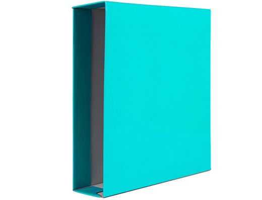 Caja Archivador Liderpapel de Palanca Carton Din A4 Documenta Lomo 75 mm Verde Claro