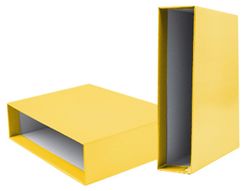 Caja Archivador Liderpapel de Palanca Carton Din-A4 Documenta Lomo 82Mm Color Amarillo