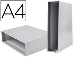 Caja Archivador Liderpapel de Palanca Carton Din-A4 Documenta Lomo 82Mm Color Gris